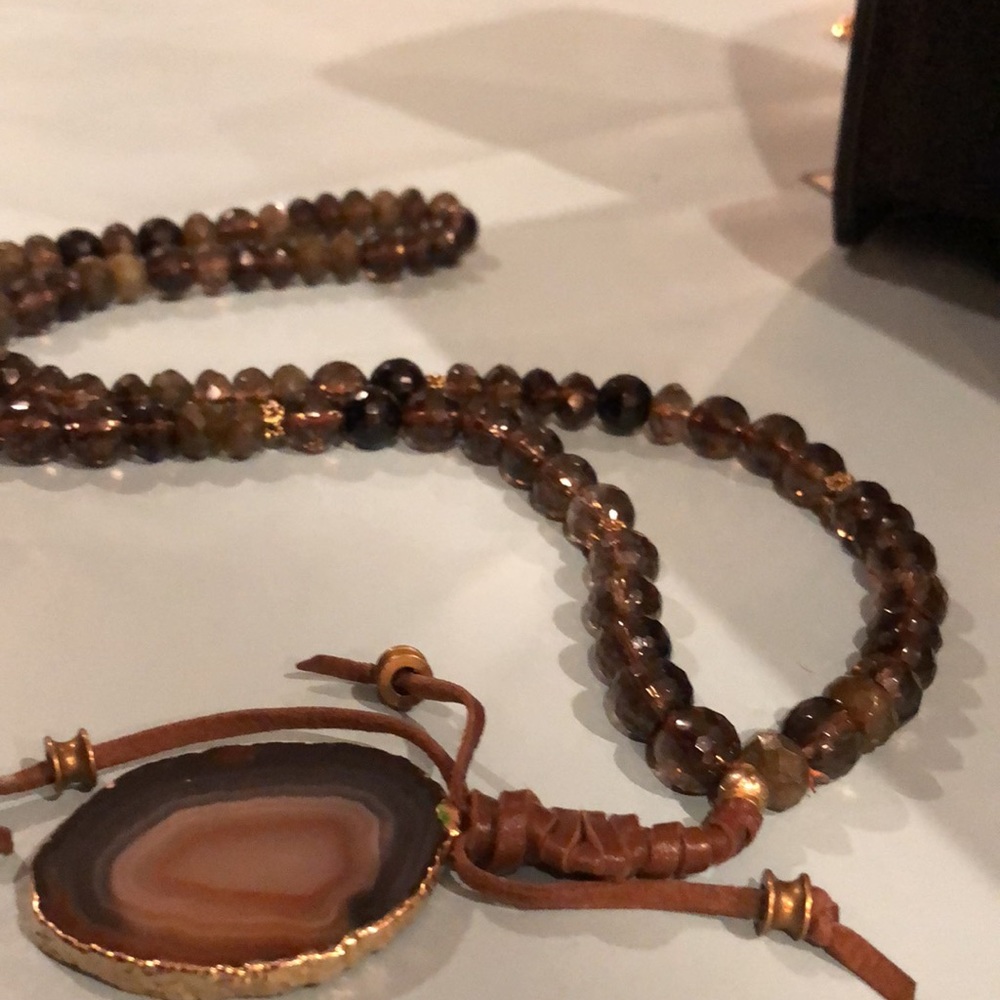 Boho Agate Necklace great sparkle!